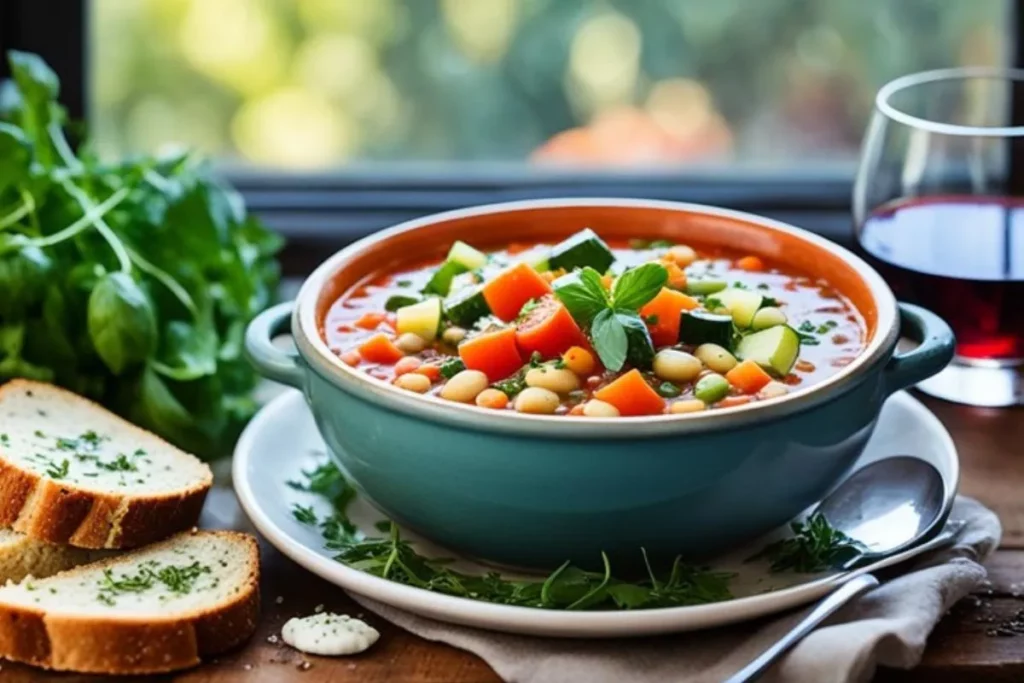 Minestrone italiana é a sopa perfeita